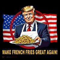 Make Fries Great Again Donald Trump Bucket Hat thumb 4