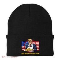 Make Fries Great Again Donald Trump Beanie thumb 0