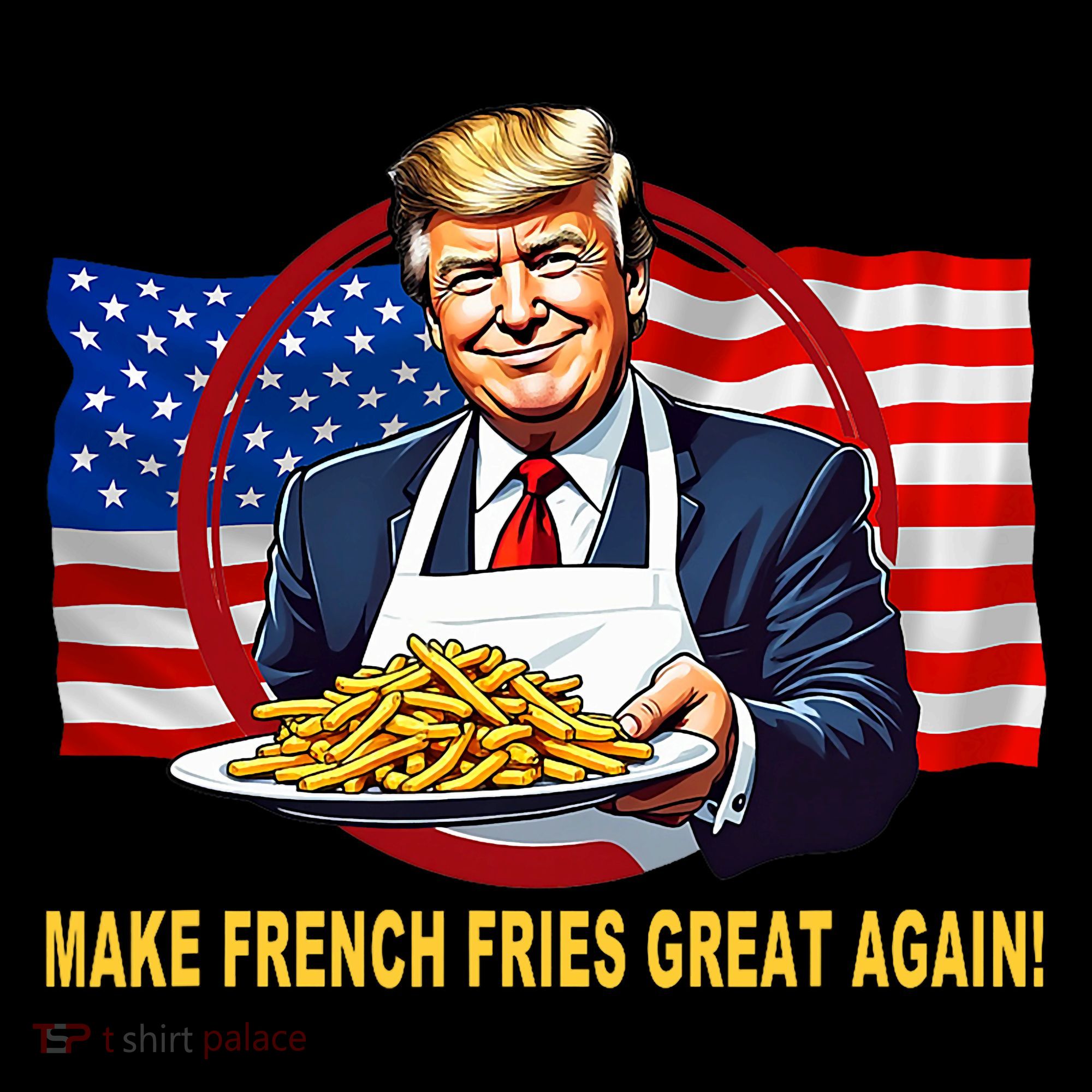 Make Fries Great Again Donald Trump Women's Hoodie