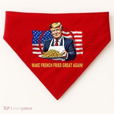 Make Fries Great Again Donald Trump USA-Made Doggie Bandana