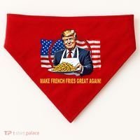 Make Fries Great Again Donald Trump USA-Made Doggie Bandana thumb 0