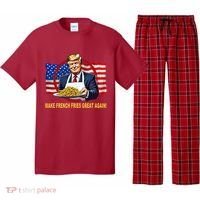Make Fries Great Again Donald Trump Pajama Set thumb 0