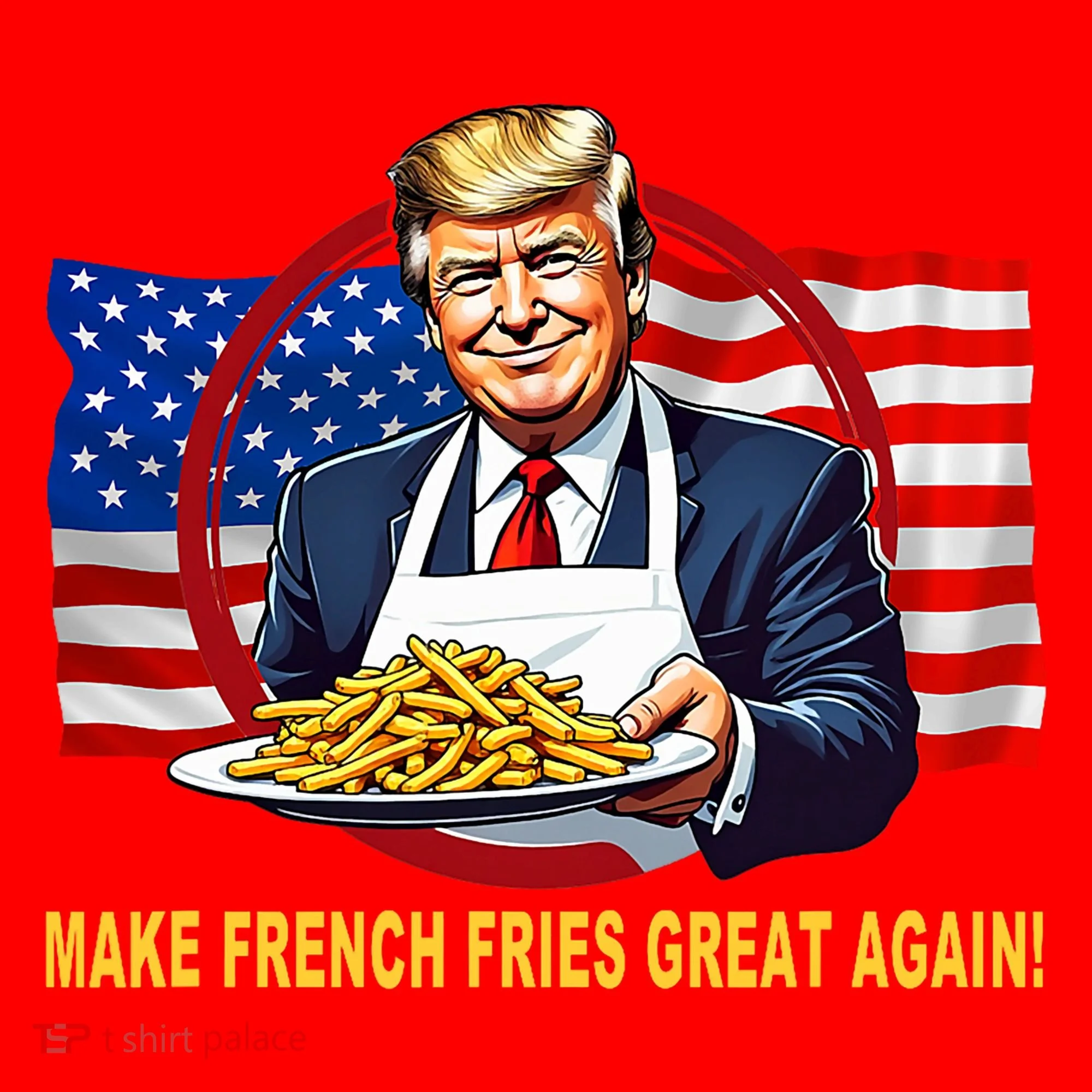 Make Fries Great Again Donald Trump Ornament