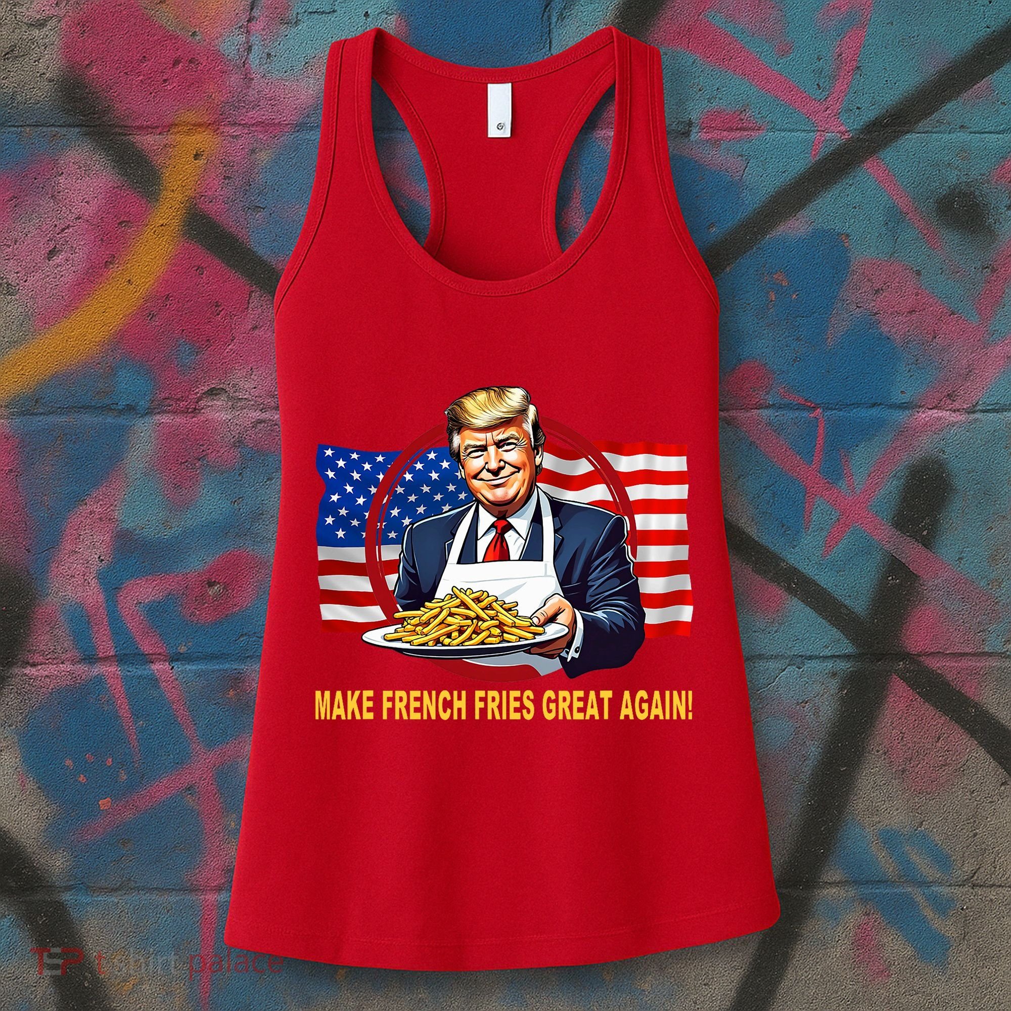 Make Fries Great Again Donald Trump Women's Tank Top