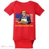 Make Fries Great Again Donald Trump Baby Bodysuit thumb 0