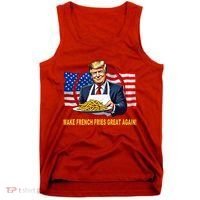 Make Fries Great Again Donald Trump Tank Top thumb 0
