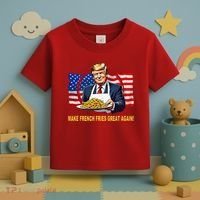 Make Fries Great Again Donald Trump Toddler T-Shirt thumb 3