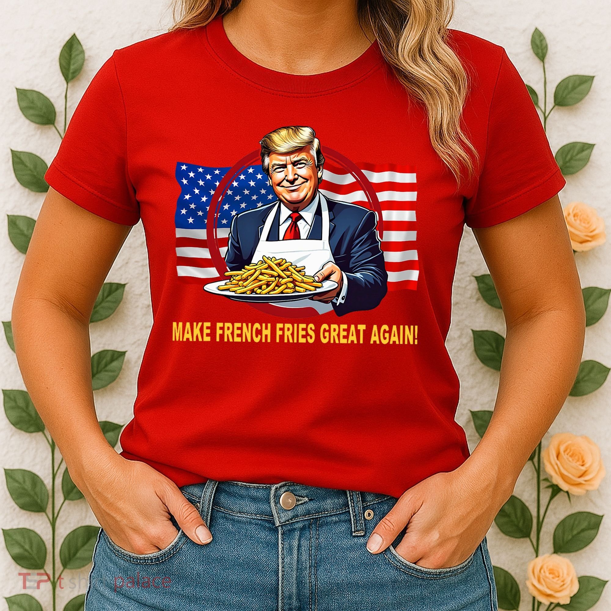 Make Fries Great Again Donald Trump Women's T-Shirt