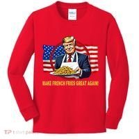 Make Fries Great Again Donald Trump Kids Long Sleeve Shirt thumb 0