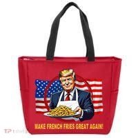 Make Fries Great Again Donald Trump Tote Bag thumb 0
