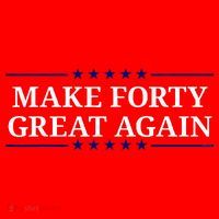 Make Forty Great Again Santa Hat thumb 1