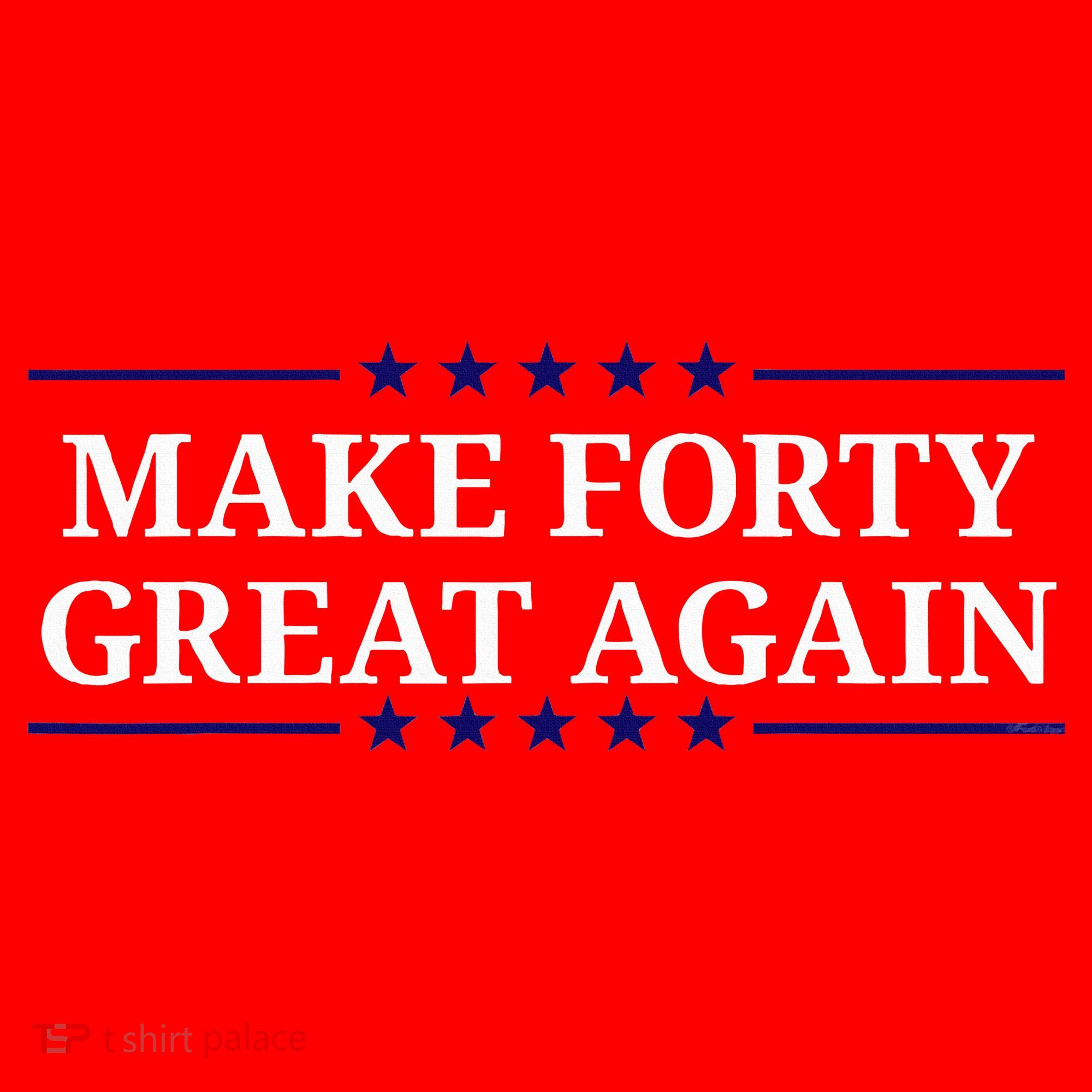 Make Forty Great Again Santa Hat