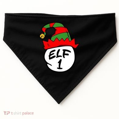 Matching Family Group Elf Hat 1 USA-Made Doggie Bandana