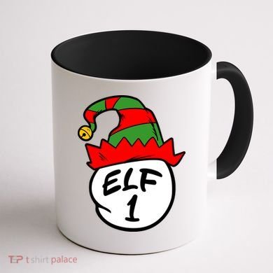 Matching Family Group Elf Hat 1 Coffee Mug back