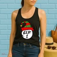 Matching Family Group Elf Hat 1 Women's Tank Top thumb 2