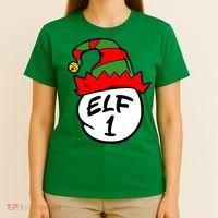 Matching Family Group Elf Hat 1 T-Shirt thumb 4