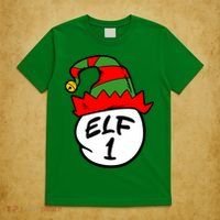 Matching Family Group Elf Hat 1 T-Shirt thumb 5