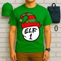 Matching Family Group Elf Hat 1 T-Shirt thumb 6