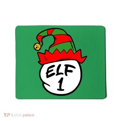 Matching Family Group Elf Hat 1 Mousepad