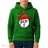 Matching Family Group Elf Hat 1 Kids Hoodie thumb 4
