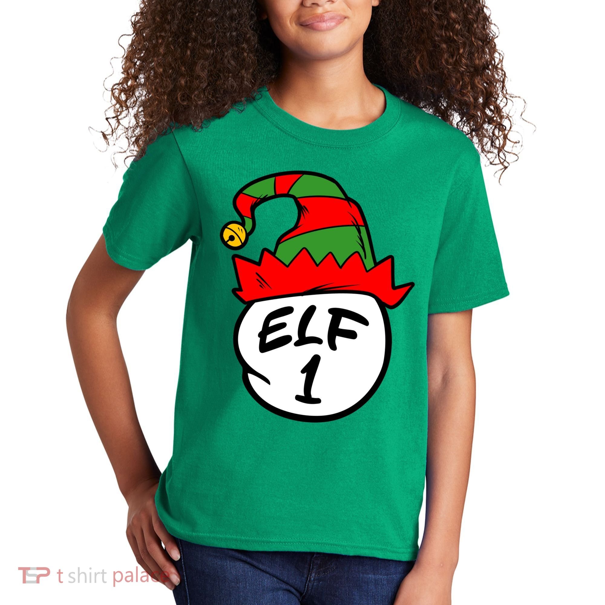 Matching Family Group Elf Hat 1 Kids T-Shirt