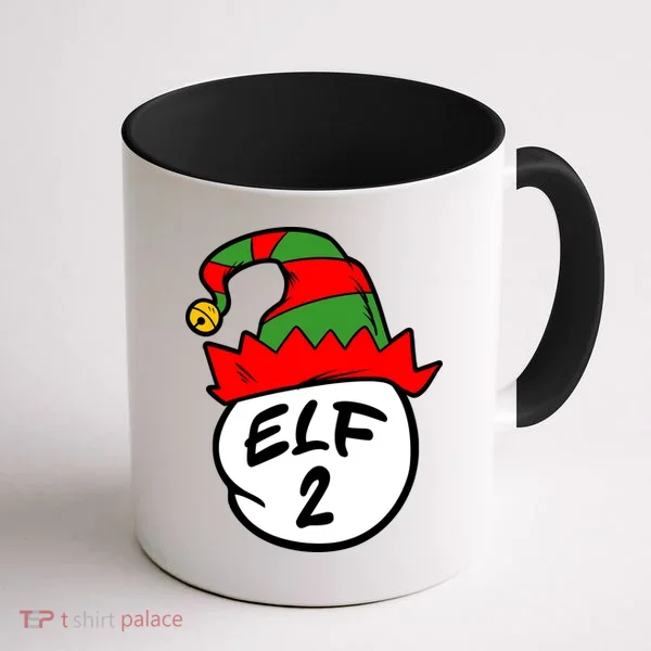 Matching Family Group Elf Hat 2 Coffee Mug