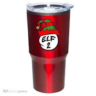 Matching Family Group Elf Hat 2 Tumbler