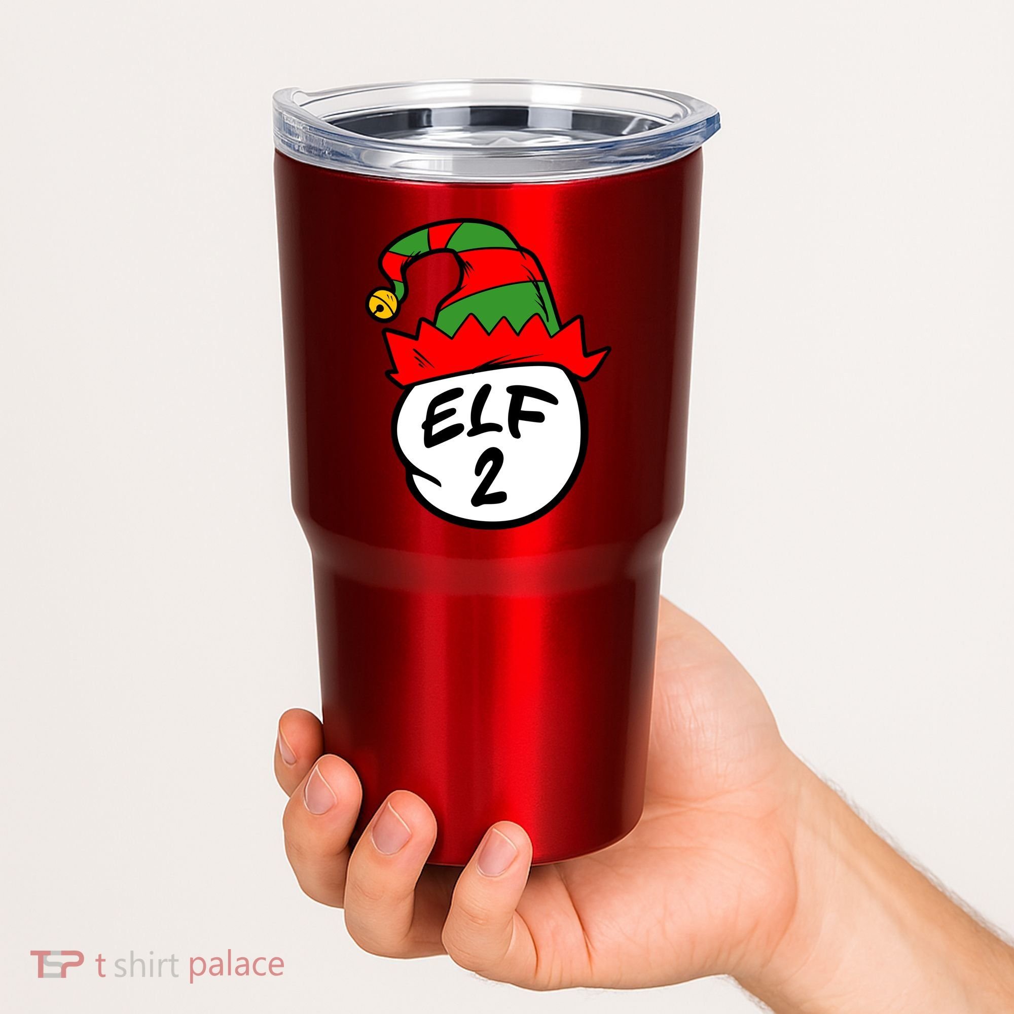Matching Family Group Elf Hat 2 Tumbler