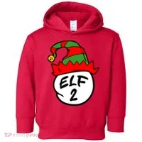 Matching Family Group Elf Hat 2 Toddler Hoodie thumb 0