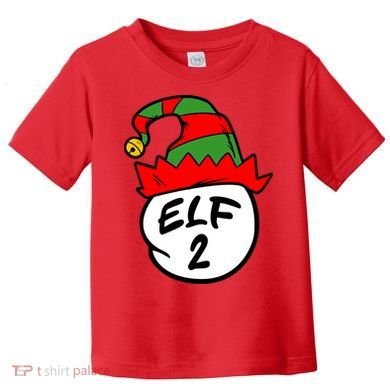 Matching Family Group Elf Hat 2 Toddler T-Shirt