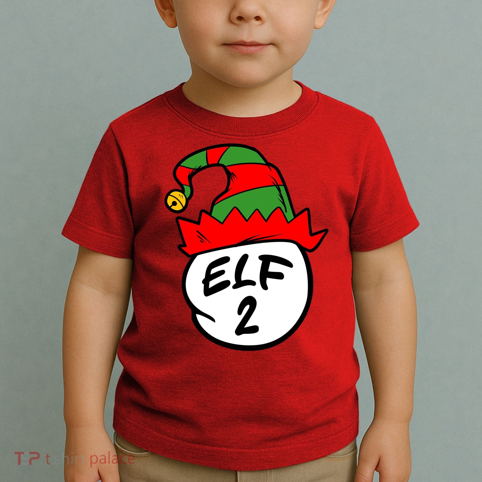 Matching Family Group Elf Hat 2 Toddler T-Shirt
