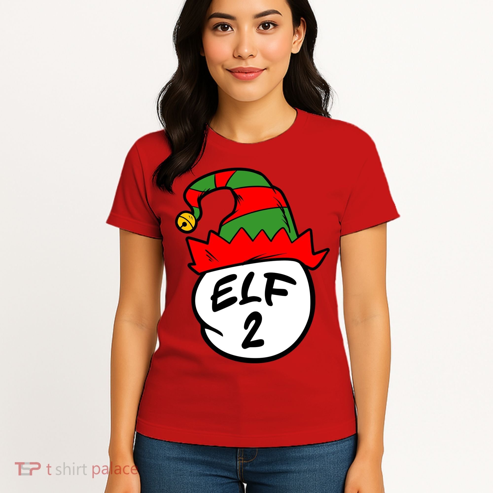 Matching Family Group Elf Hat 2 Women's T-Shirt