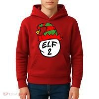 Matching Family Group Elf Hat 2 Kids Hoodie thumb 4