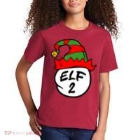 Matching Family Group Elf Hat 2 Kids T-Shirt thumb 2