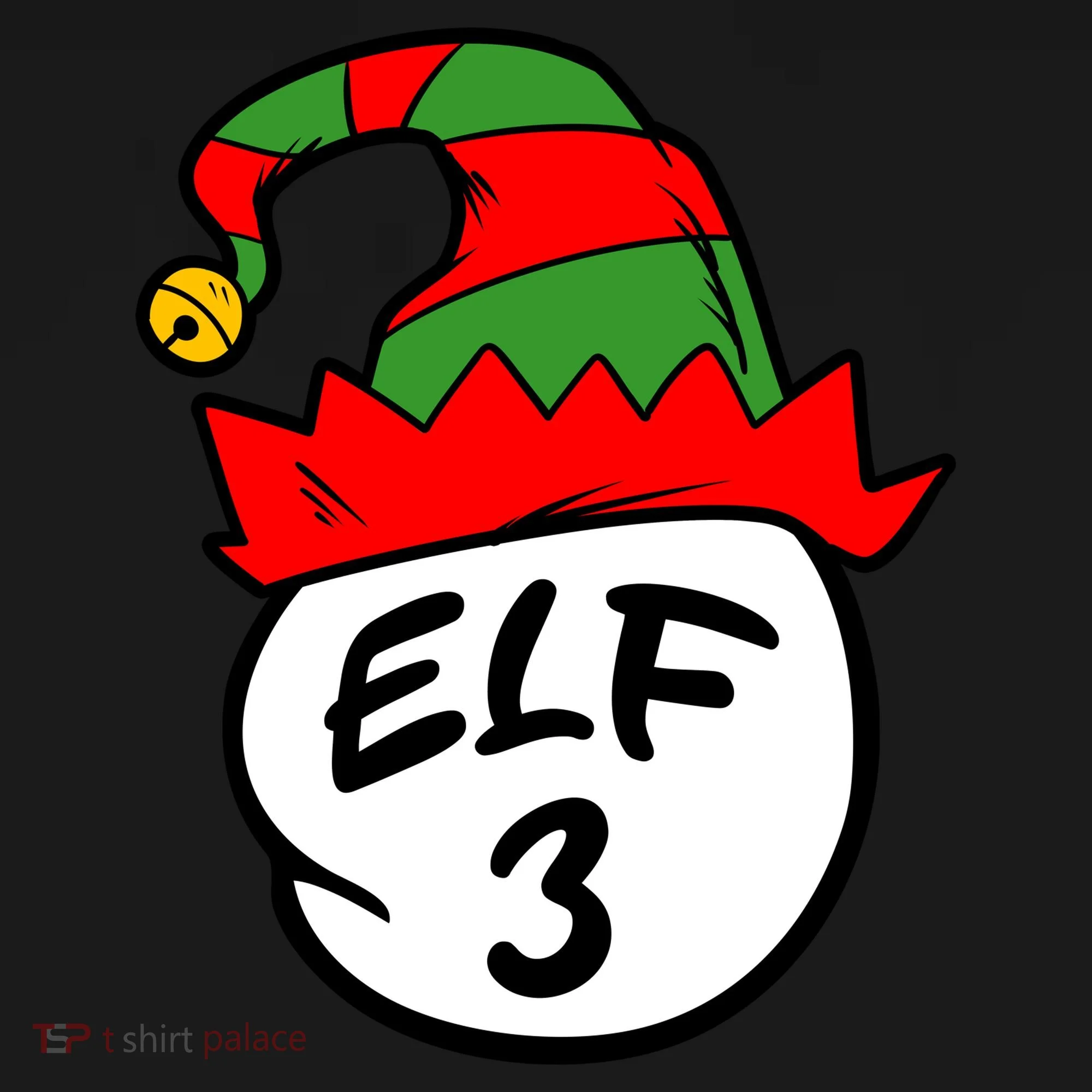 Matching Family Group Elf Hat 3 Tank Top