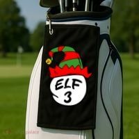 Matching Family Group Elf Hat 3 Golf Towel thumb 2