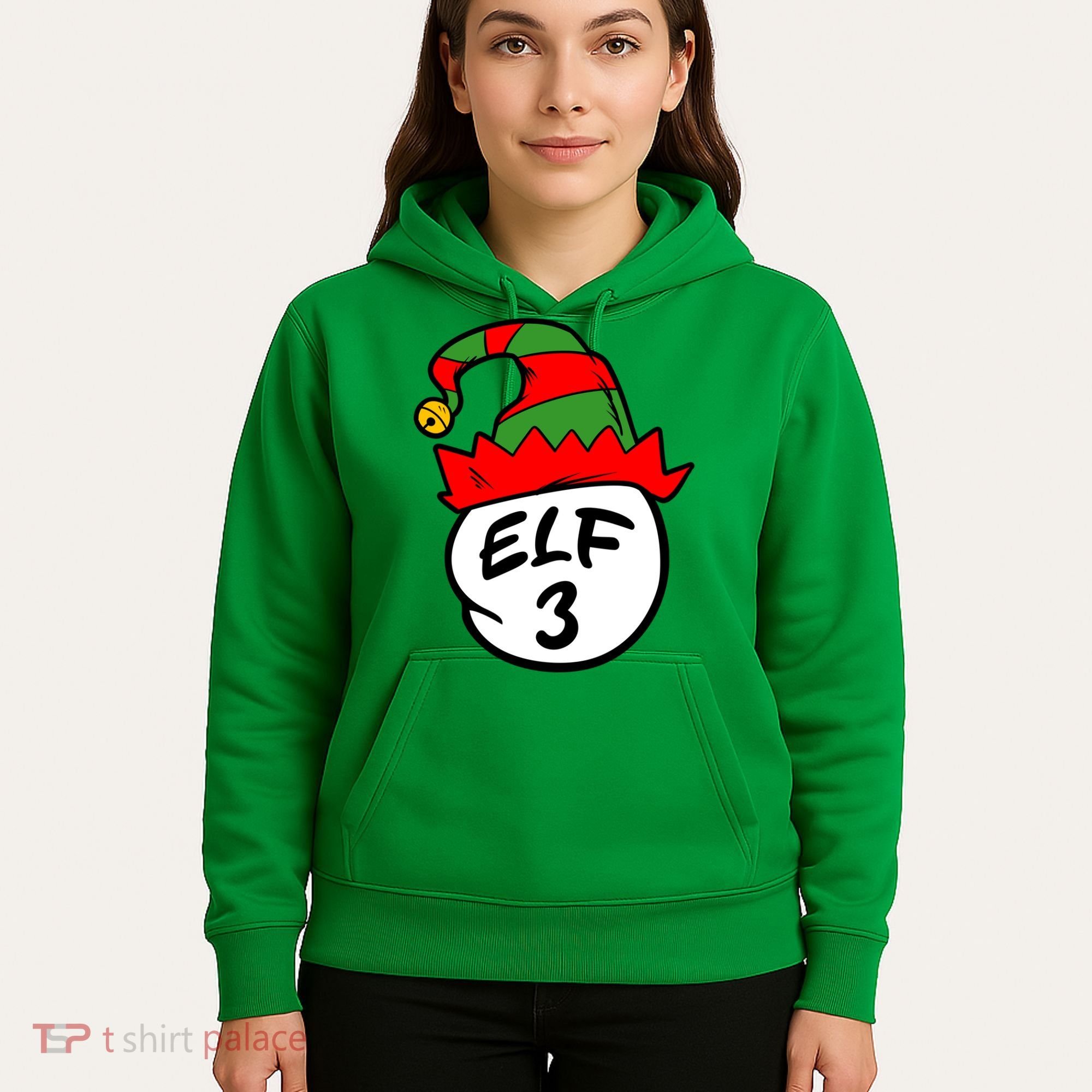 Matching Family Group Elf Hat 3 Hoodie