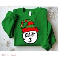Matching Family Group Elf Hat 3 Sweatshirt thumb 2