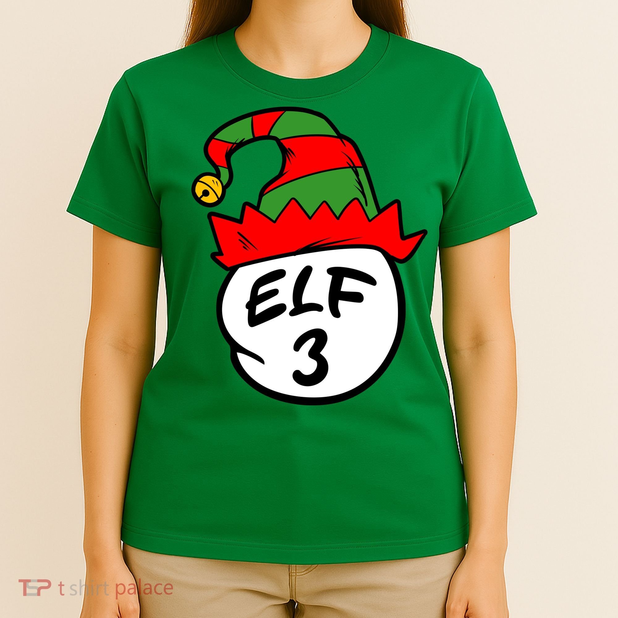 Matching Family Group Elf Hat 3 T-Shirt