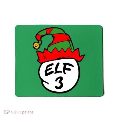 Matching Family Group Elf Hat 3 Mousepad