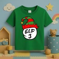 Matching Family Group Elf Hat 3 Toddler T-Shirt thumb 3
