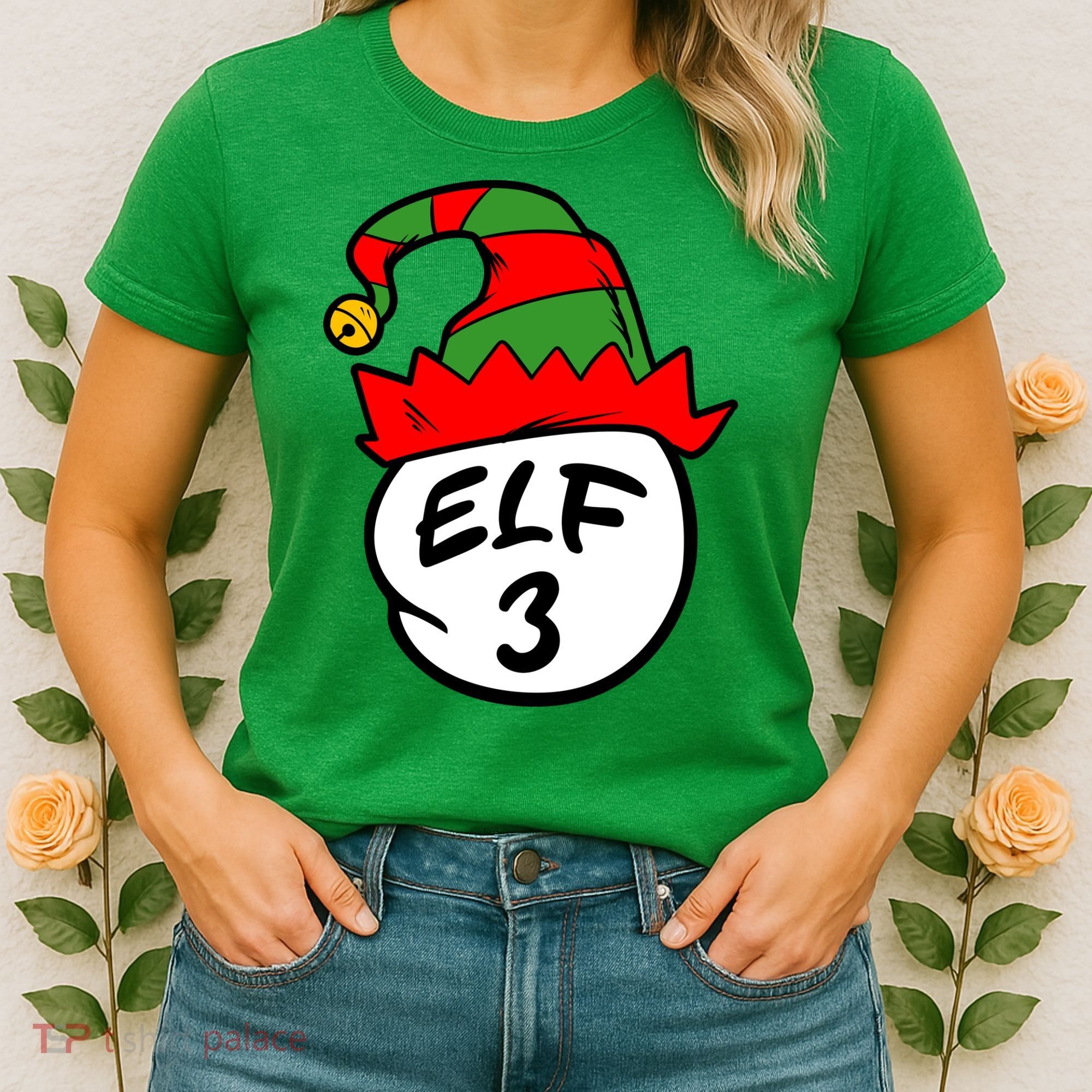 Matching Family Group Elf Hat 3 Women's T-Shirt