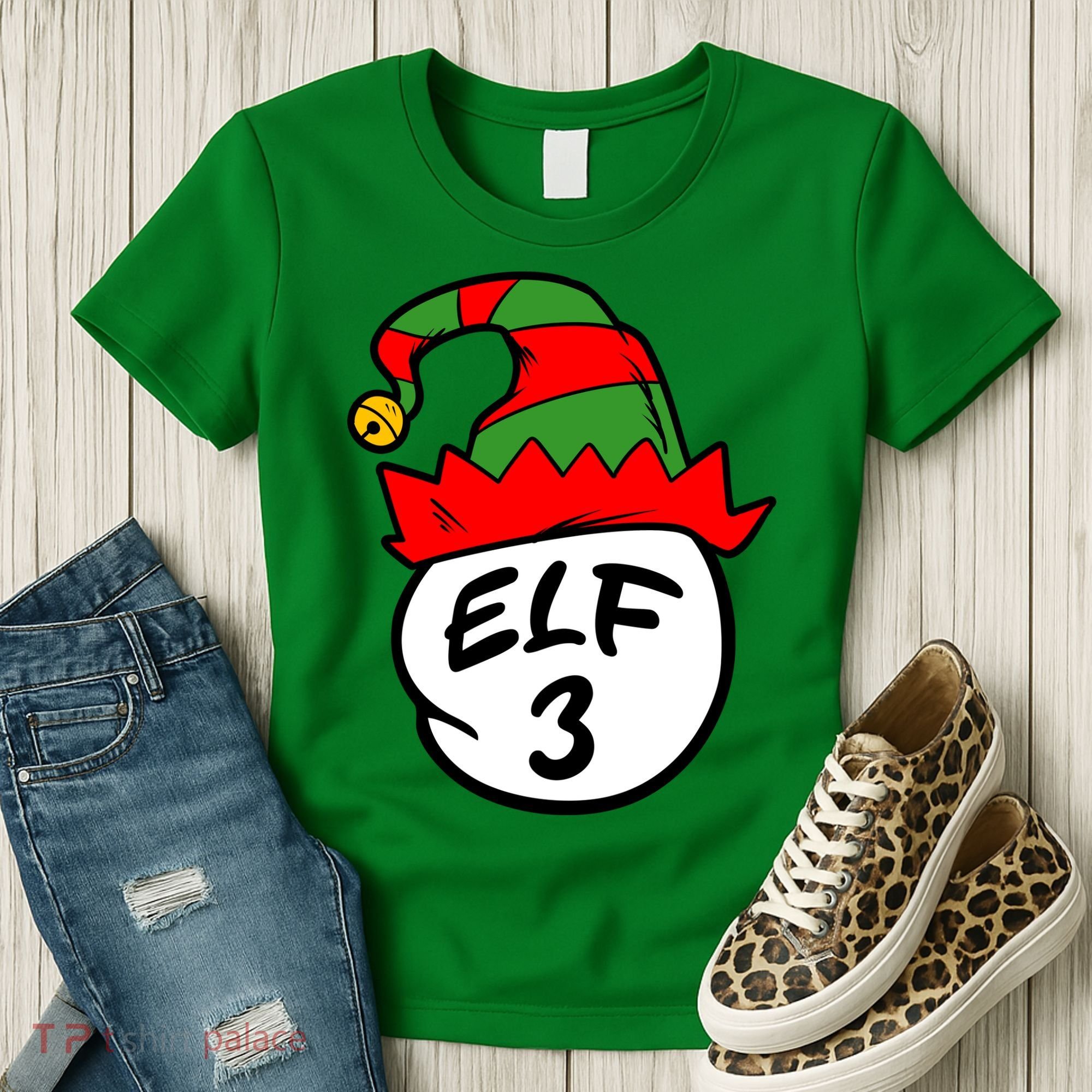 Matching Family Group Elf Hat 3 Women's T-Shirt