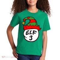 Matching Family Group Elf Hat 3 Kids T-Shirt thumb 2
