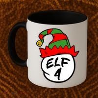 Matching Family Group Elf Hat 4 Coffee Mug thumb 2