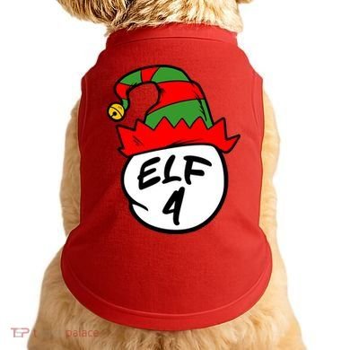Matching Family Group Elf Hat 4 Doggie Tank
