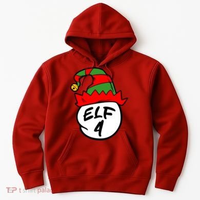 Matching Family Group Elf Hat 4 Hoodie