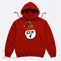 Matching Family Group Elf Hat 4 Hoodie thumb 0