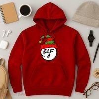 Matching Family Group Elf Hat 4 Hoodie thumb 3