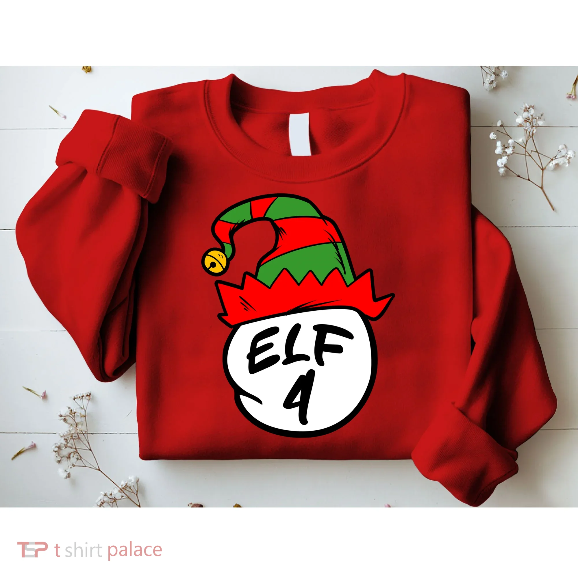 Matching Family Group Elf Hat 4 Sweatshirt
